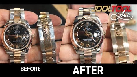 how to polish gold rolex|rolex polishing problems.